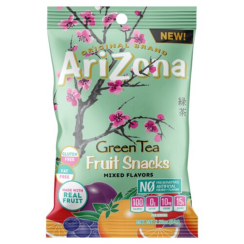 AriZona Green Tea Fruit Snacks, 2.25 oz