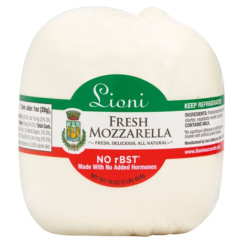 Lioni Fresh Mozzarella, 16 oz