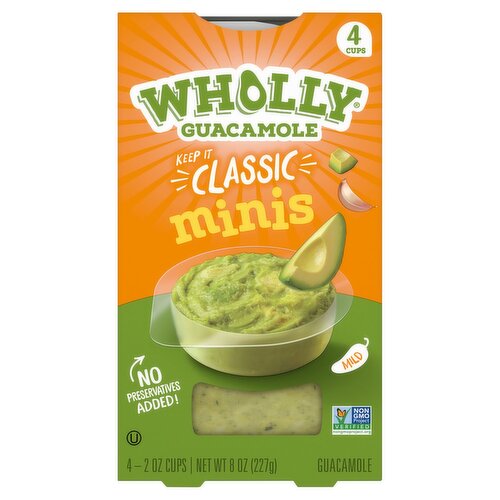 Wholly Guacamole Classic Minis, 2 oz, 4 count