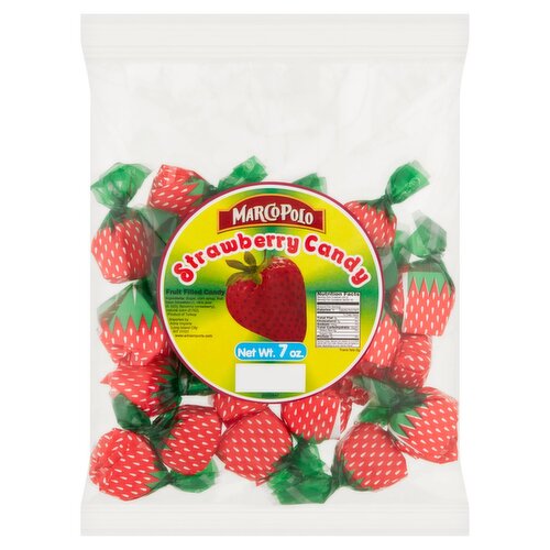 Marco Polo Strawberry Fruit Filled Candy, 7 oz