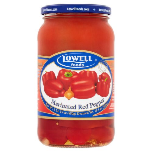 Lowell Foods Marinated Red Pepper, 1 lb 15 oz