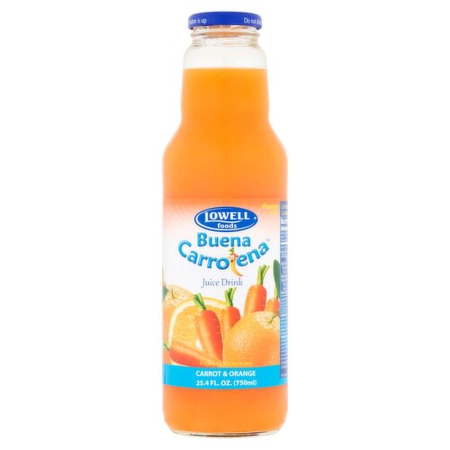 Lowell Foods Buena Carrotena Carrot & Orange Juice Drink, 25.4 fl oz