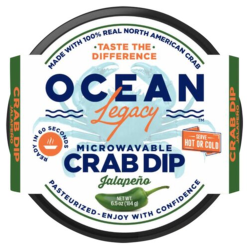 Ocean Legacy Jalapeno Crab Dip, 6.5 oz