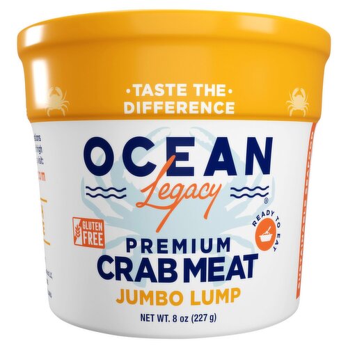 Ocean Legacy Jumbo Lump Premium Crab Meat, 8 oz