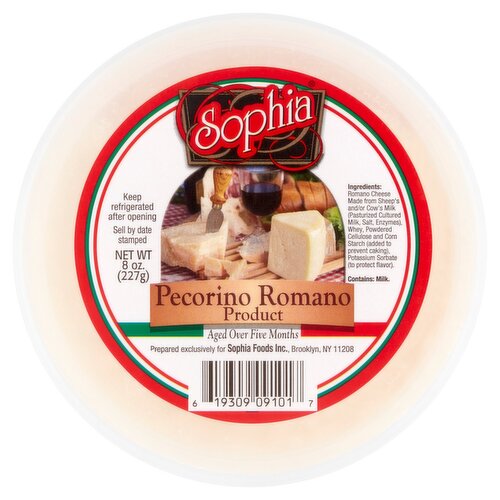 Sophia Pecorino Romano Product, 8 oz