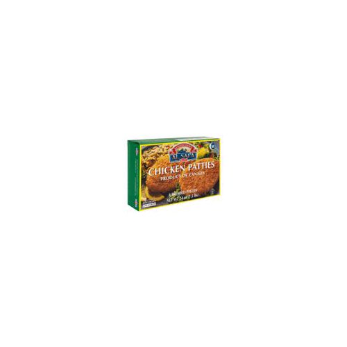 Al Safa Halal Uncooked Breaded Chicken Patties Family Pack, 8 count, 21.1 oz