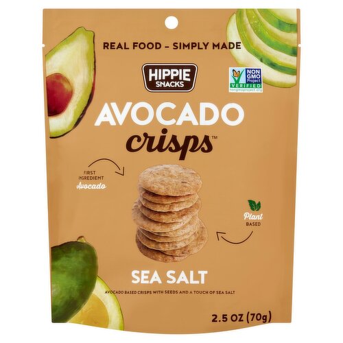 Hippie Snacks Sea Salt Avocado Crisps, 2.5 oz