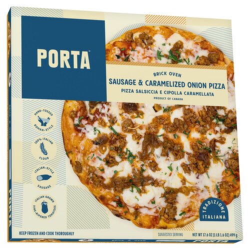 Porta Brick Oven Sausage & Caramelized Onion Pizza, 17.6 oz