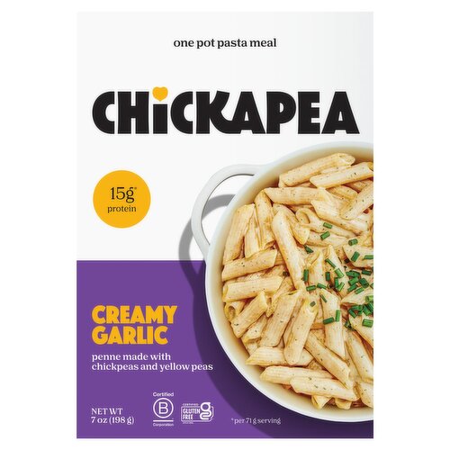 Chickapea Creamy Garlic One Pot Pasta Meal, 7 oz