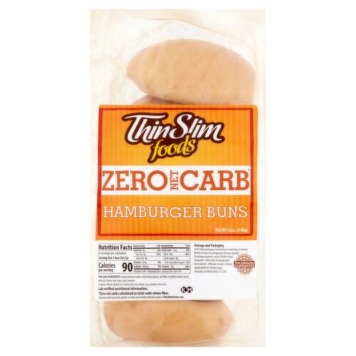 ThinSlim Foods Zero Net Carb Hamburger Buns, 12 oz