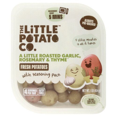 The Little Potato Company Garlic Rosemary & Thyme Fresh Potatoes with Seasoning Pack, 1 lb