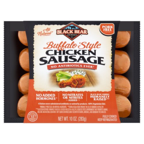 Black Bear Buffalo Style Chicken Sausage, 10 oz