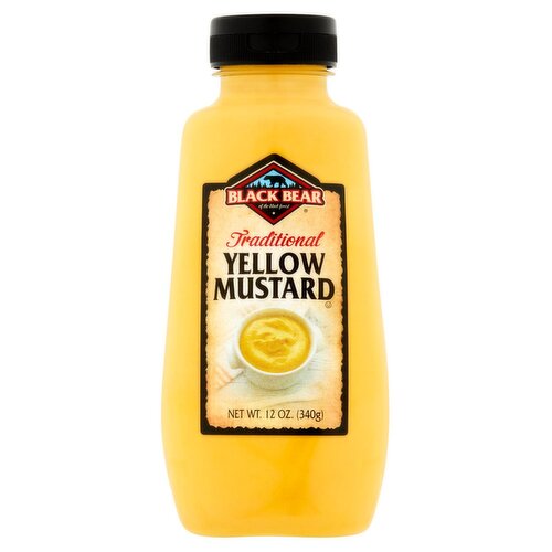 Black Bear Traditional Yellow Mustard, 12 oz