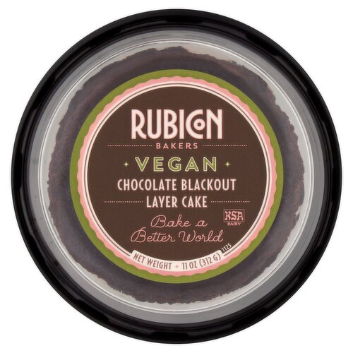 Rubicon Bakers Vegan Chocolate Blackout Layer Cake, 11 oz