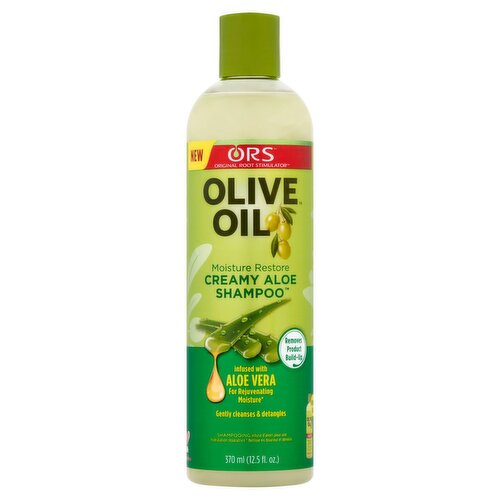 ORS Olive Oil Moisture Restore Creamy Aloe Shampoo, 12.5 fl oz