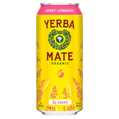 Guayakí Organic Berry Lemonade Yerba Mate Plant Powered Brew, 15.5 fl oz