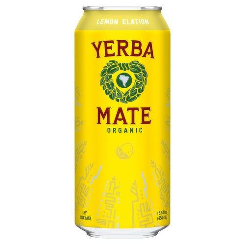 Guayakí Organic Lemon Elation Yerba Mate Plant Powered Brew, 15.5 fl oz