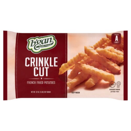 B'gan Crinkle Cut French Fried Potatoes, 32 oz