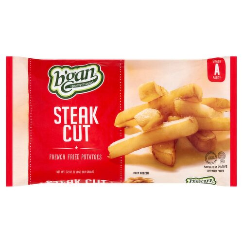 B'gan Steak Cut French Fried Potatoes, 32 oz