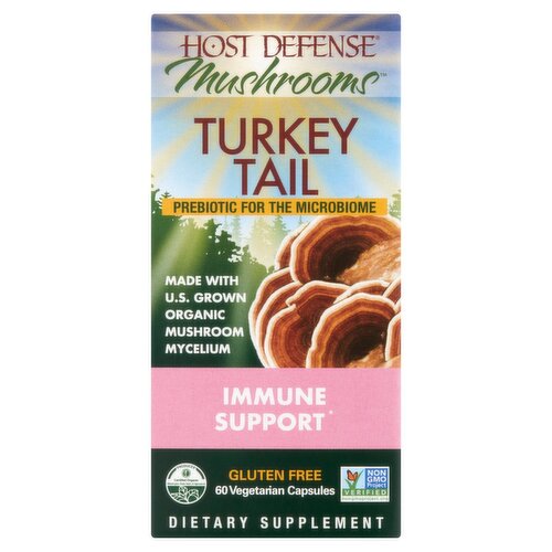 Host Defense Mushrooms Turkey Tail Dietary Supplement, 60 count