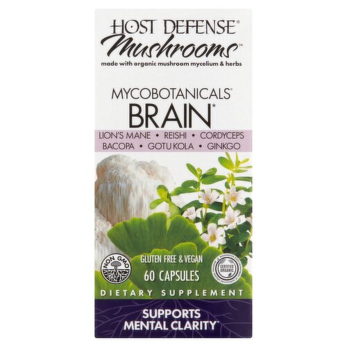 Host Defense Mushrooms MycoBotanicals Dietary Supplement, 60 count