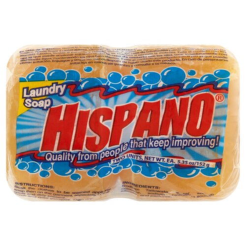 Hispano Laundry Soap, 2 count, 5.35 oz