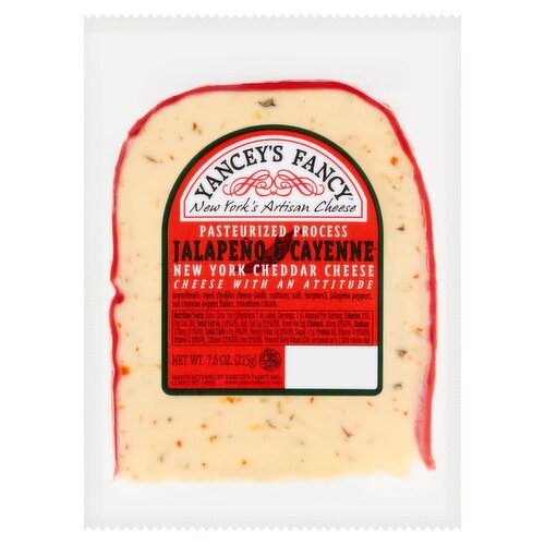 Yancey's Fancy Jalapeño & Cayenne New York Cheddar Cheese, 7.6 oz