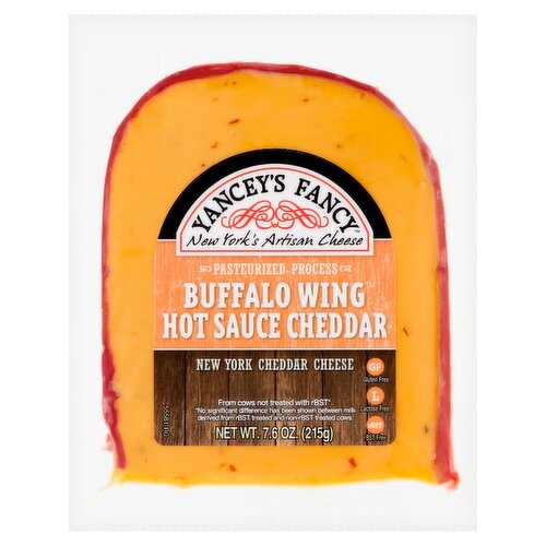 Yancey's Fancy Buffalo Wing Hot Sauce New York Cheddar Cheese, 7.6 oz