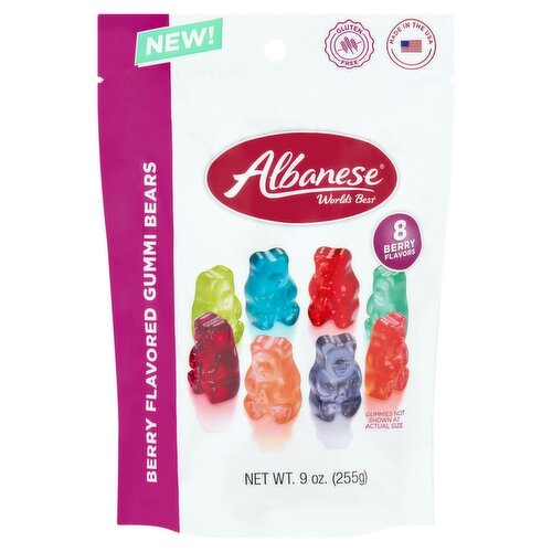 Albanese Berry Flavored Gummi Bears, 9 oz