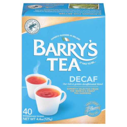 Barry's Tea Decaf Tea Bag, 40 count, 4.4 oz