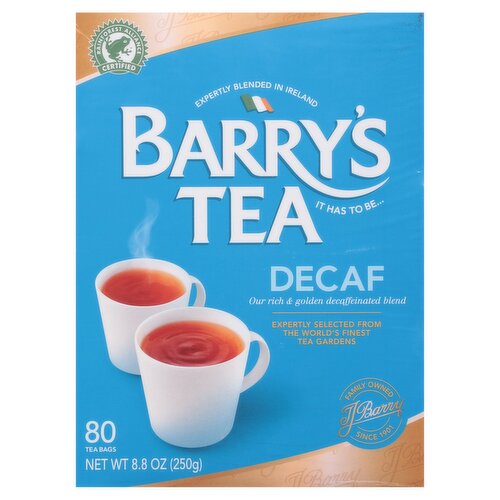 Barry's Tea Decaf Tea Bag, 80 count, 8.8 oz