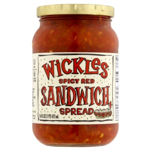 Wickles Spicy Red Sandwich Spread, 16 fl oz
