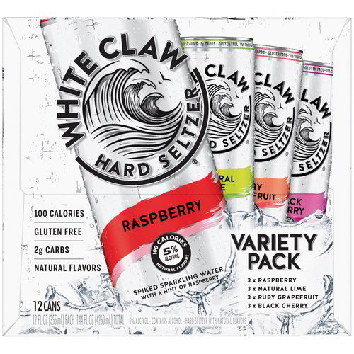 White Claw Hard Seltzer - 12 Pack, 12 fl oz