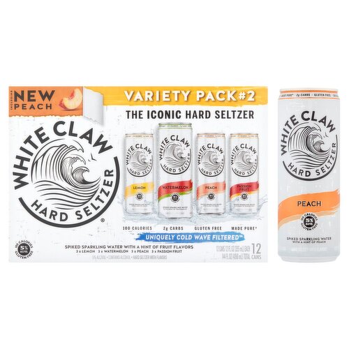 White Claw Hard Seltzer Variety Pack, 12 fl oz, 12 count