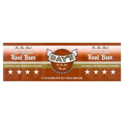 Day's Old Fashioned Root Beer, 12 fl oz, 12 count