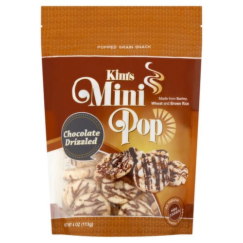 Kim's Chocolate Drizzled Mini Pop, 4 oz