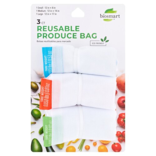 Biosmart Reusable Produce Bag, 3 count