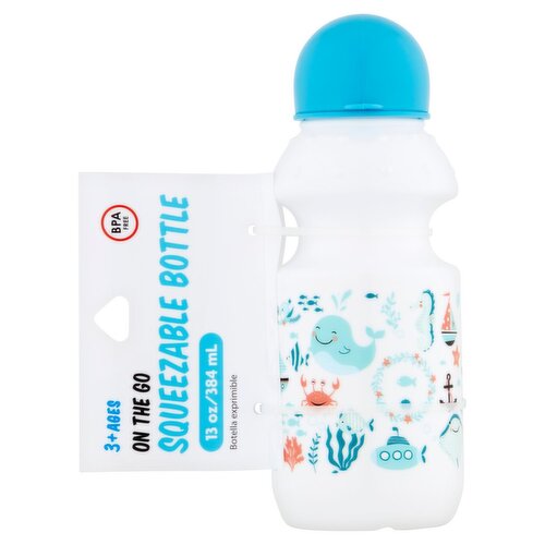 Jacent On the Go Squeezable Bottle, 3+ Ages