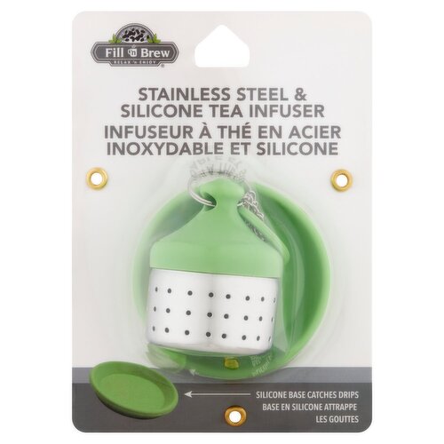 Fill 'n Brew Stainless Steel & Silicone Tea Infuser