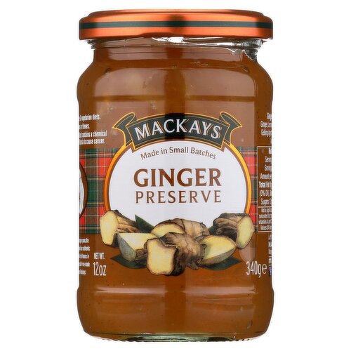 Mackays Ginger Preserve, 12 oz