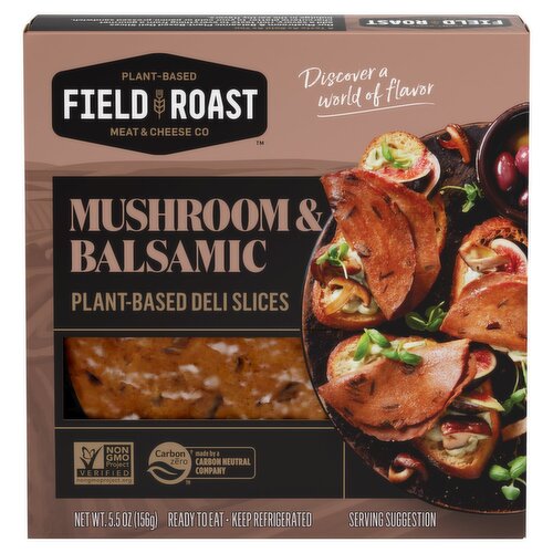 Field Roast Mushroom & Balsamic Plant-Based Deli Slices, 5.5 oz