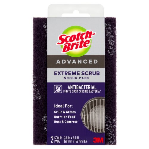 Scotch-Brite® Extreme Scrub Scour Pad, 2/Pack