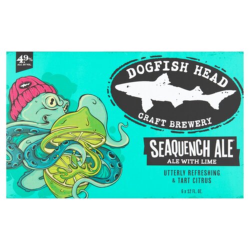 Dogfish Head Craft Brewery Seaquench Ale with Lime, 12 fl oz, 6 count