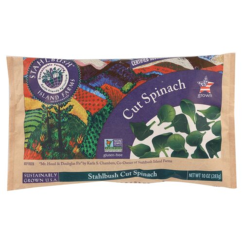 Stahlbush Island Farms Cut Spinach, 10 oz