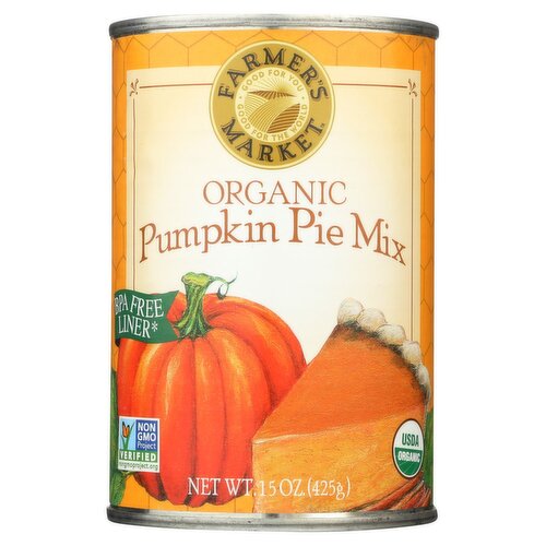 Farmer's Market Organic Pumpkin Pie Mix, 15 oz