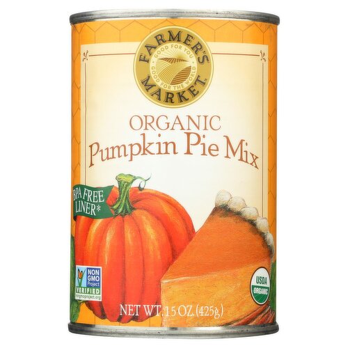 Farmer's Market Organic Pumpkin Pie Mix, 15 oz