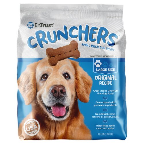 Blue Seal EnTrust Crunchers Original Recipe Small Batch Dog Treats, 3.5 lbs