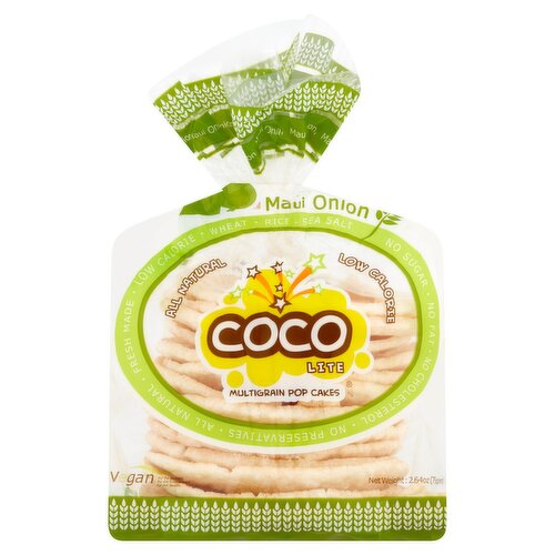 Coco Lite Maui Onion Multigrain Pop Cakes, 2.64 oz