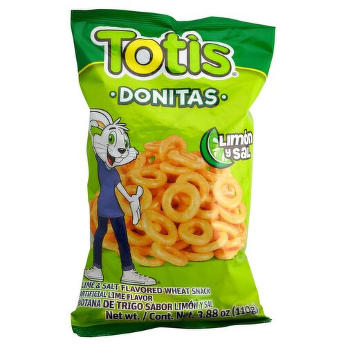 Totis Lime & Salt Flavored Wheat Snack, 3.88 oz
