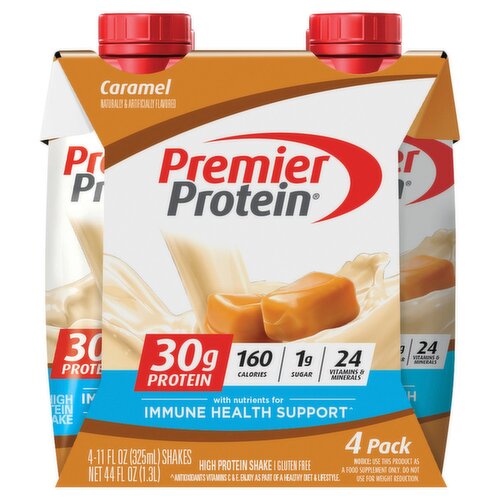 Premier Protein Caramel High Protein Shake, 11 fl oz, 4 count